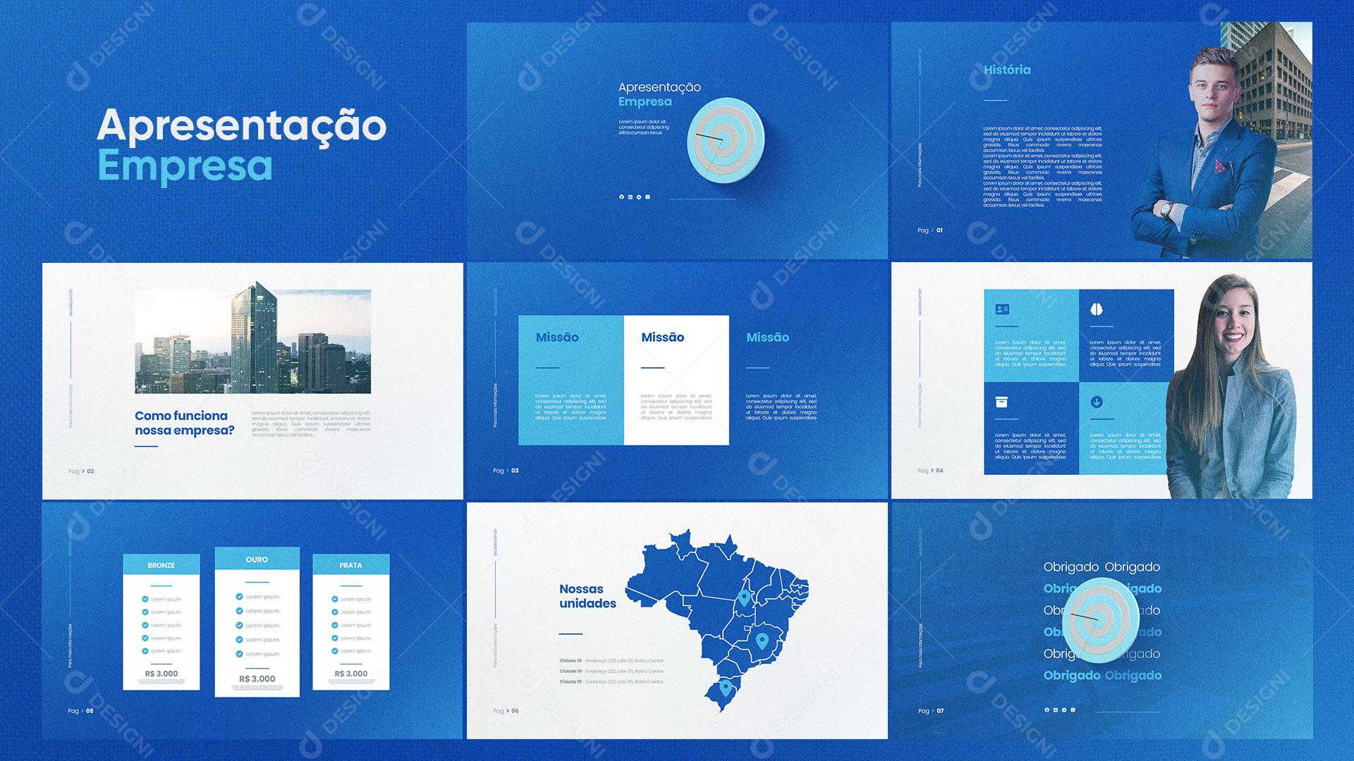 Apresentação Empresa PSD Editável