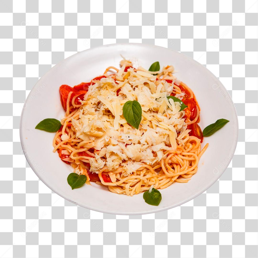 Delicioso espaguete servido em um prato