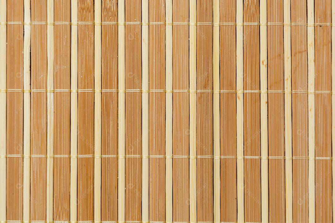 fundo e textura de bambu, jogo americano. macro e close-up