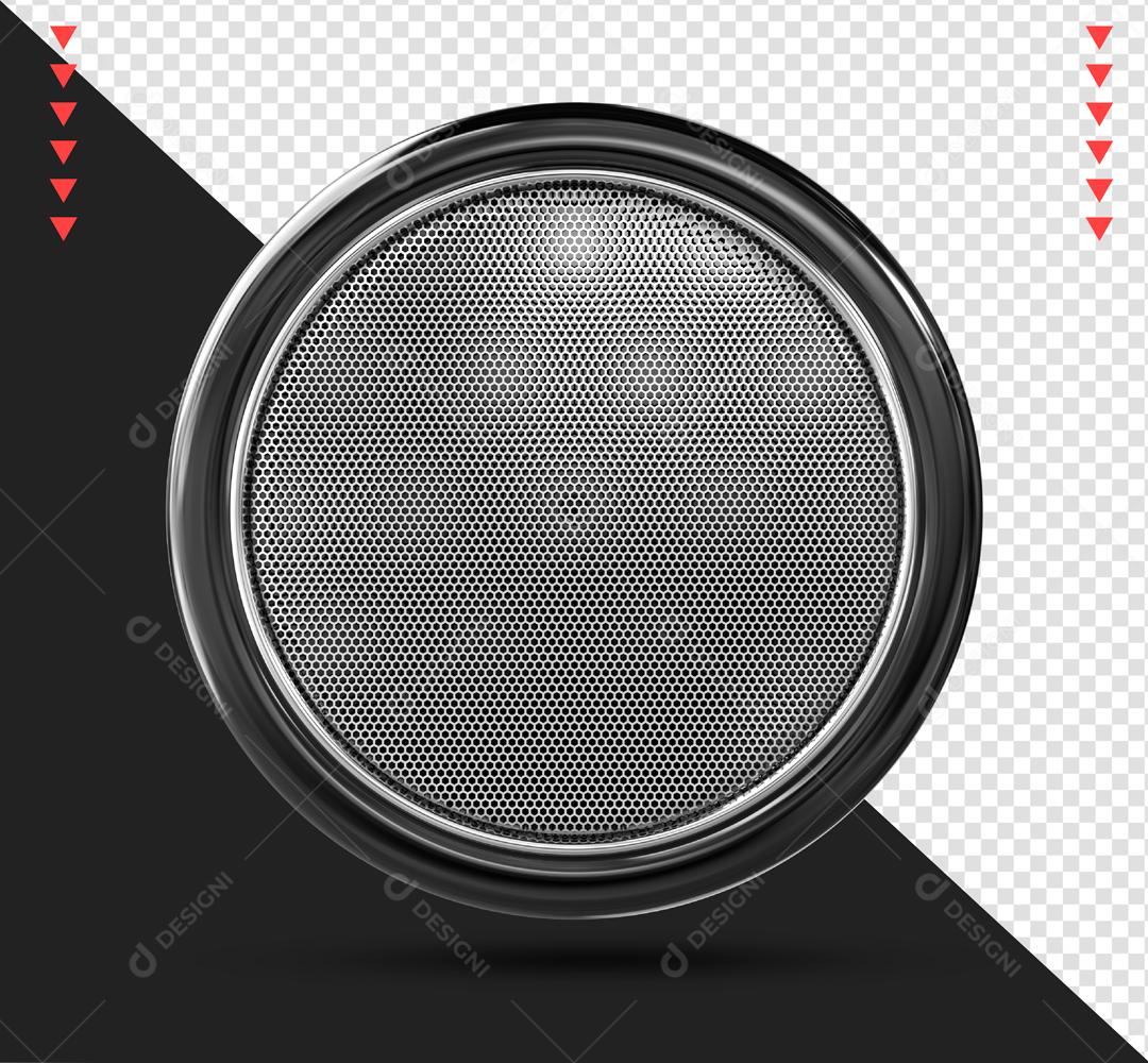 Painel 3D Preto e Cinza Elemento para Composição PSD