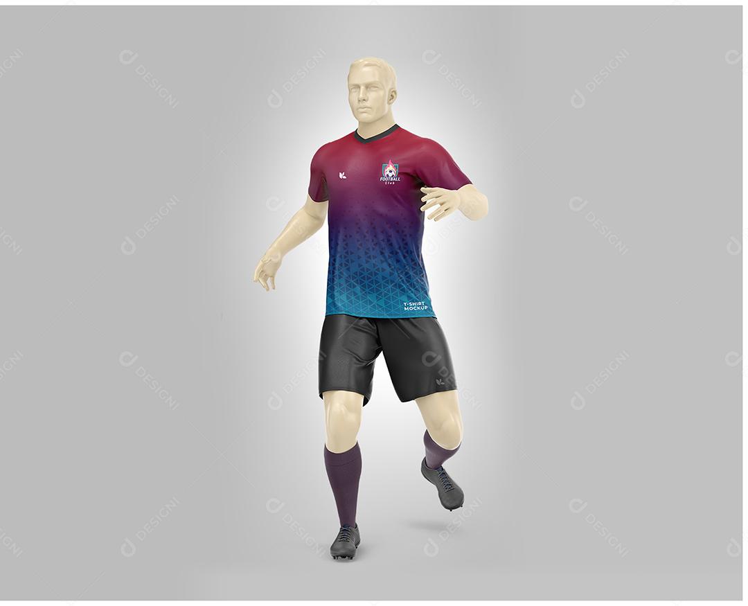 Mockup uniforme futebol - Gola V PSD