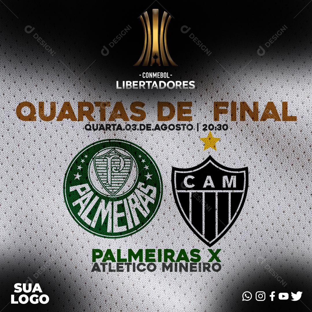 Social Media Futebol Quartas de Final Times PSD Editável