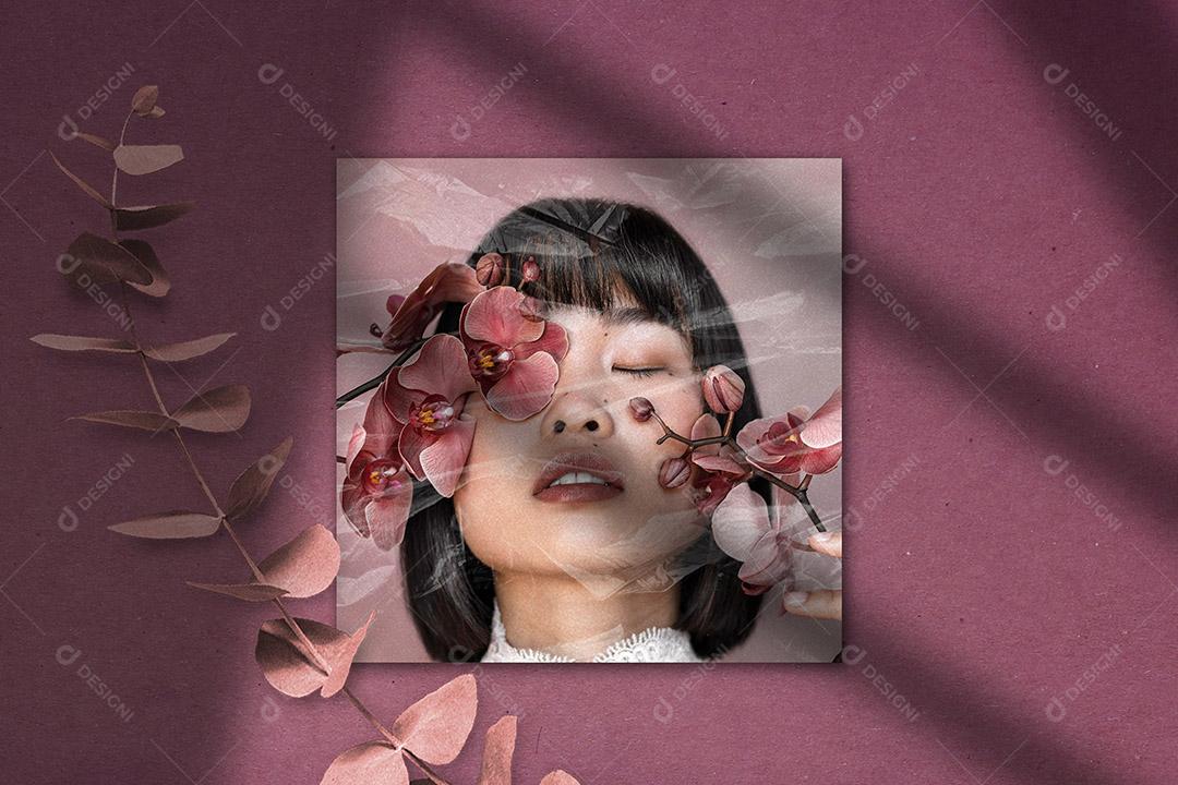 Mockup Quadro De Fotos PSD Editável