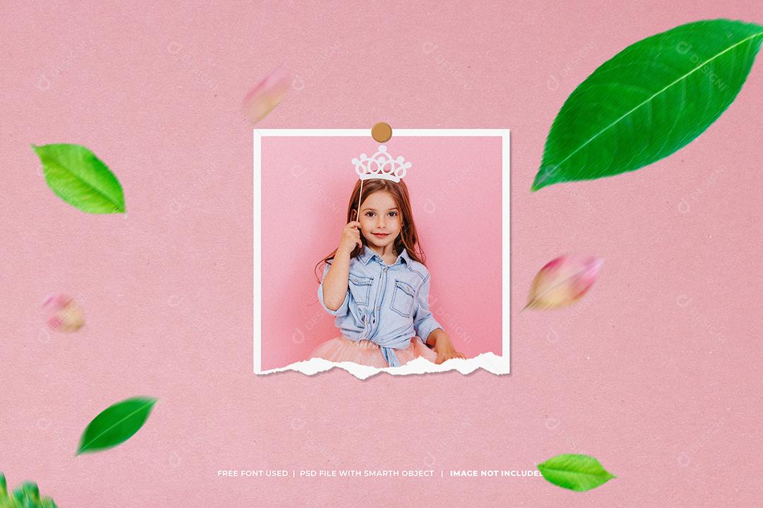 Mockup Quadro De Fotos PSD Editável