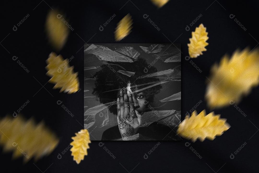 Mockup Quadro De Fotos PSD Editável