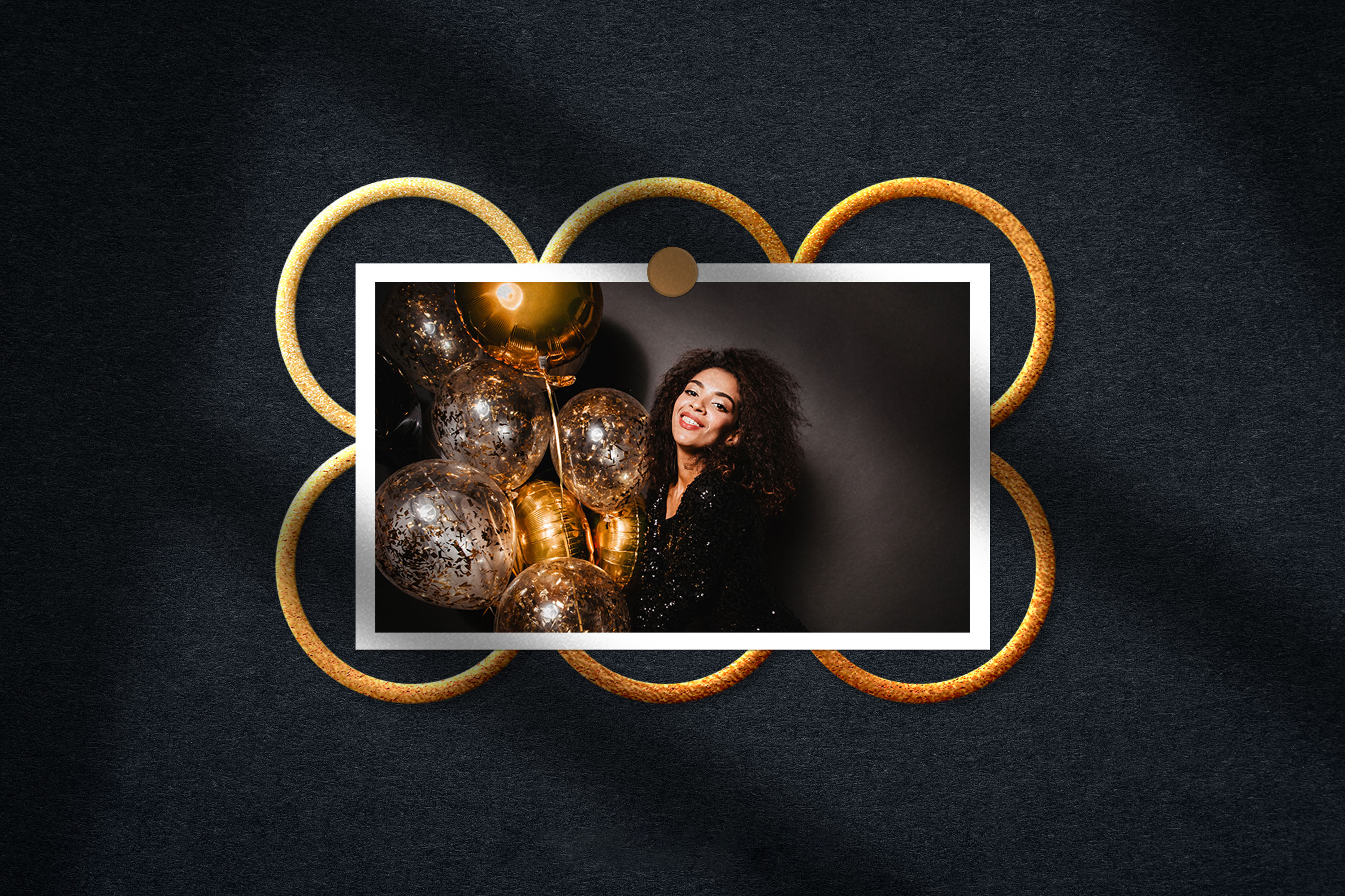 Mockup de Fotos em Papel PSD Editável