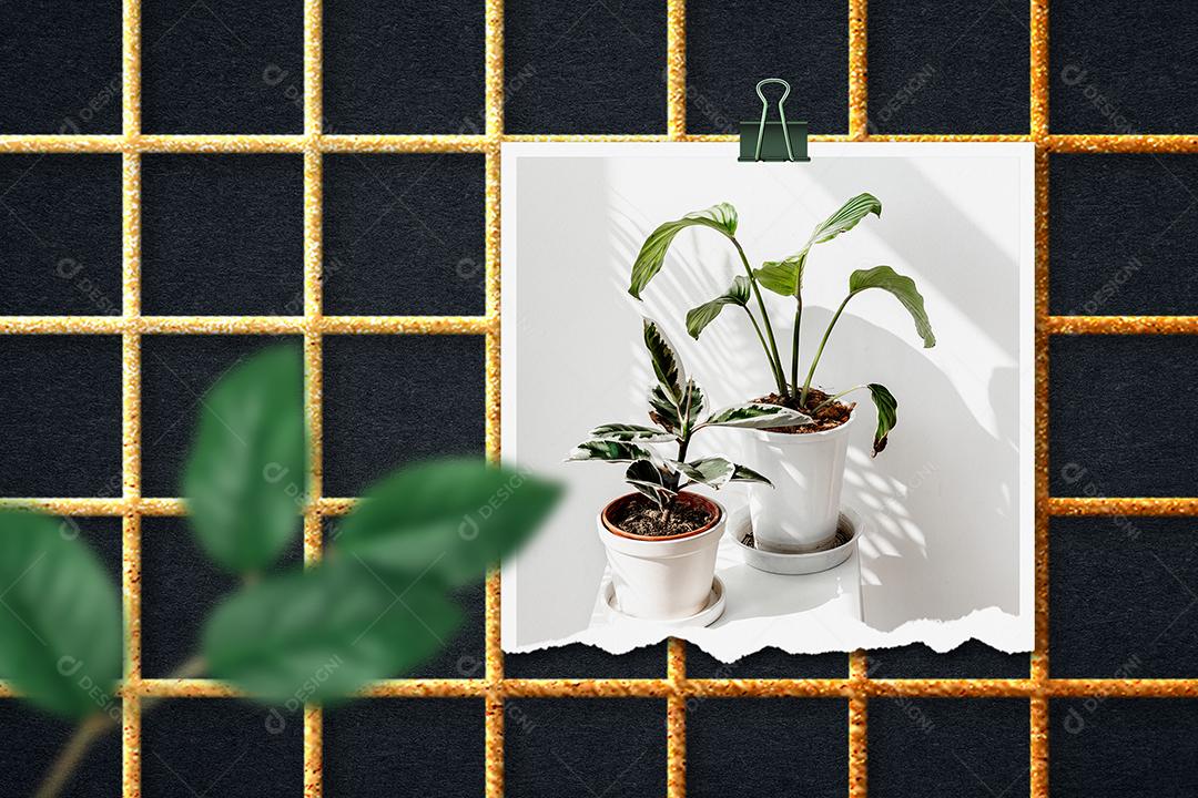 Mockup de Fotos em Papel PSD Editável