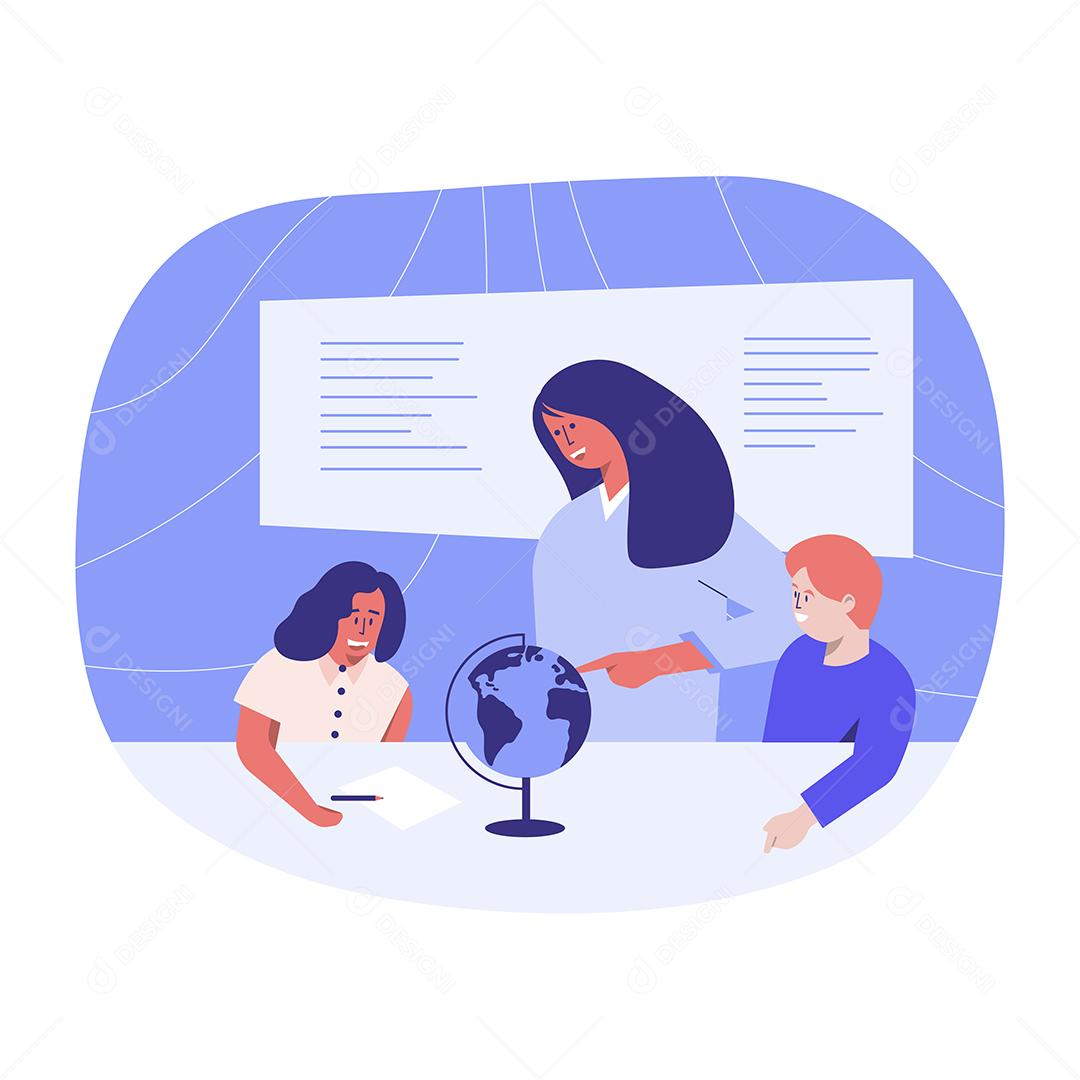 O ensino online na era da epidemia é muito importante Vetor EPS