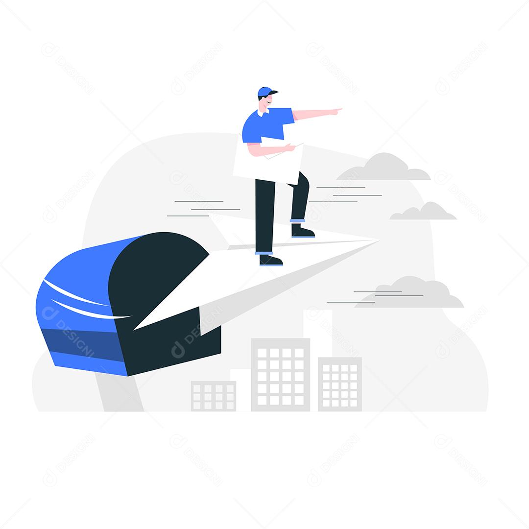 Conceito de comunicação da liberdade, comunicação sem fronteiras Vetor EPS