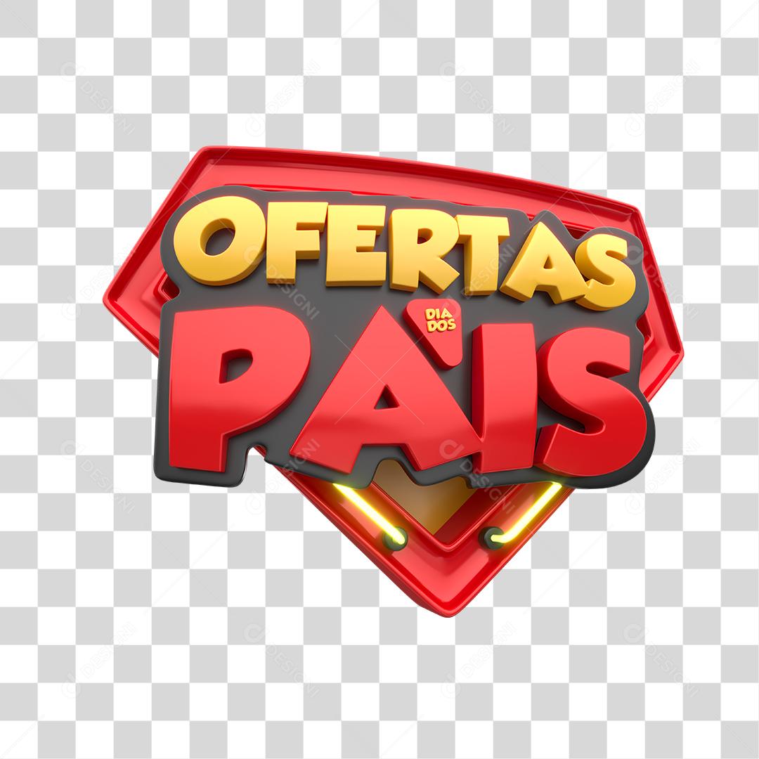 Selo 3D Oferta dia dos pais