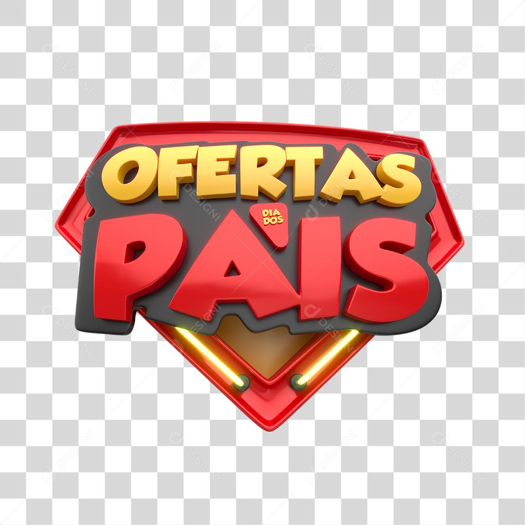 Selo 3D Oferta dia dos pais