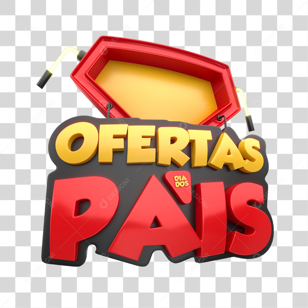Selo 3D Oferta dia dos pais