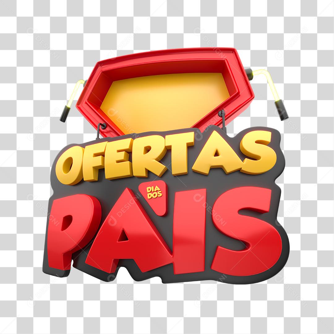 Selo 3D Oferta dia dos pais