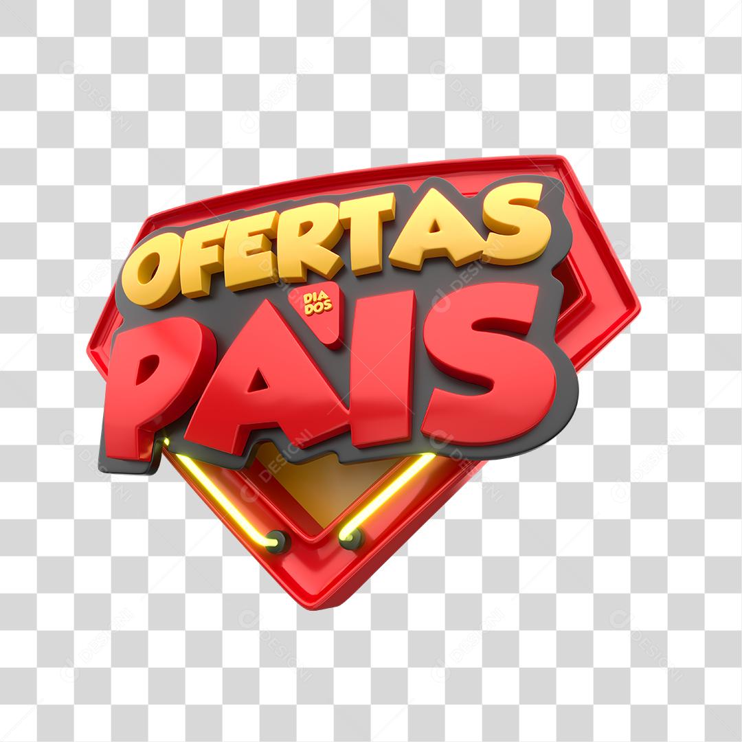 Selo 3D Oferta dia dos pais