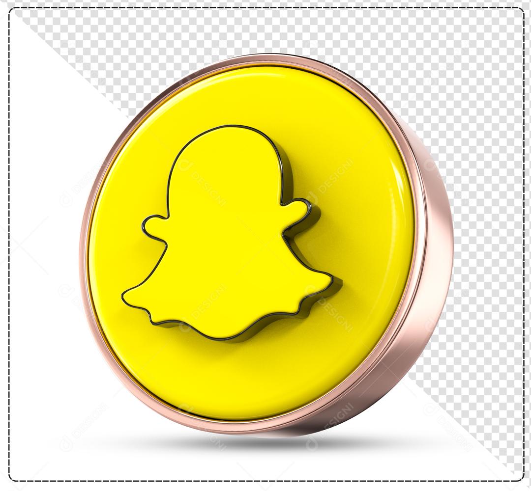 Snapchat Elemento 3D Para Composição PSD