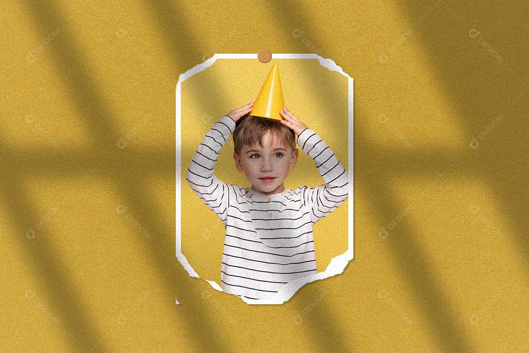 Mockup de Fotos em Papel PSD Editável