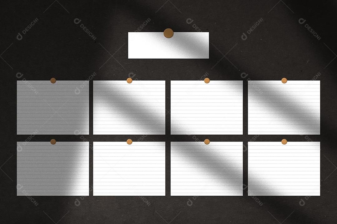 Mockup de Fotos em Papel PSD Editável