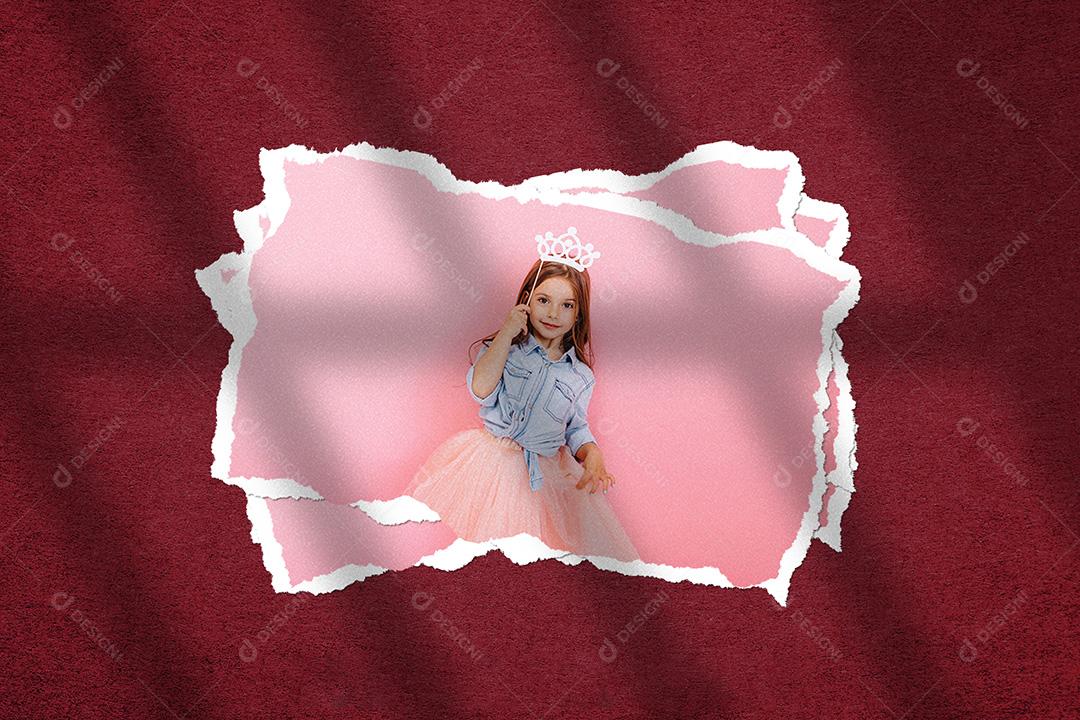 Mockup de Fotos em Papel PSD Editável