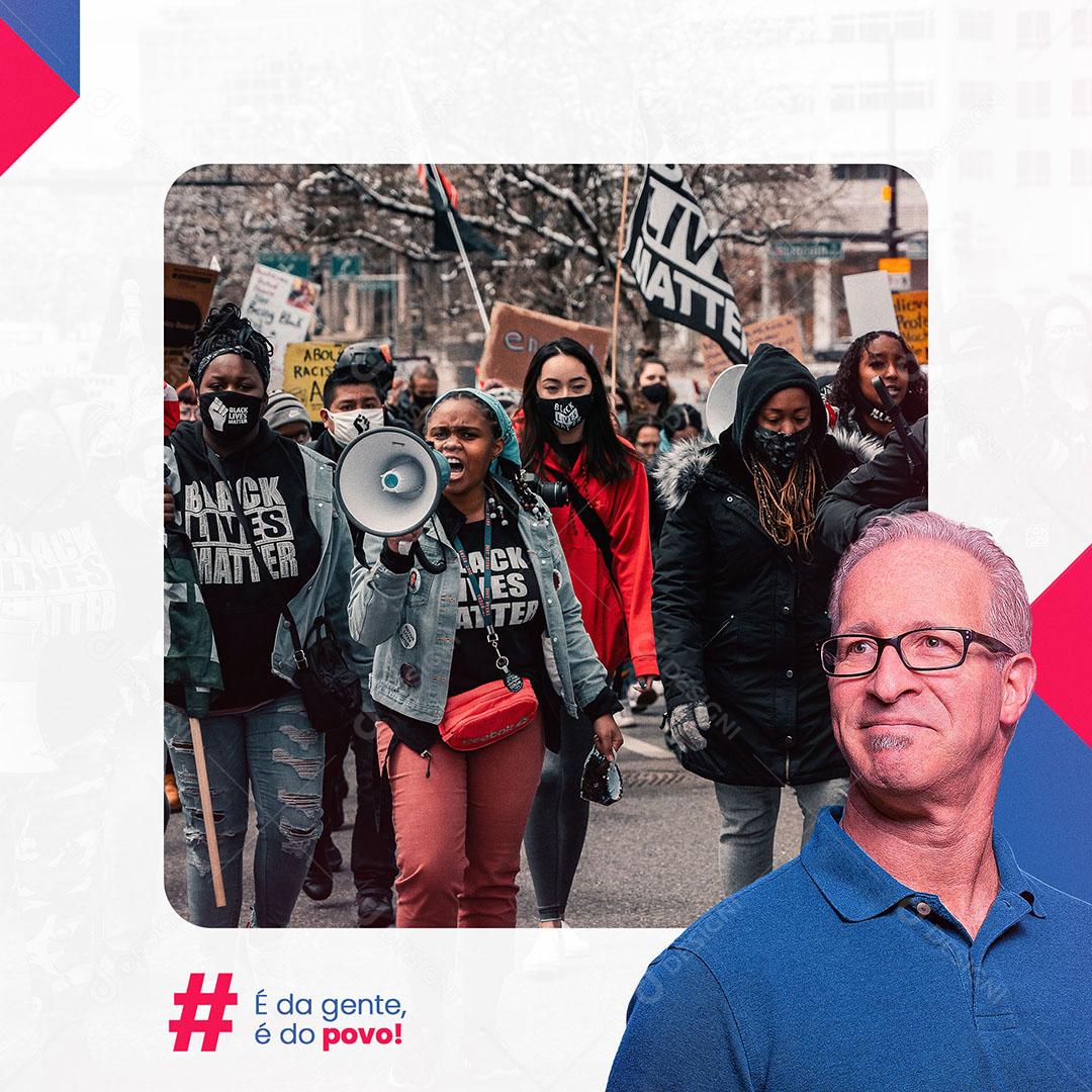 Social Media Política Compromisso com a População PSD Editável