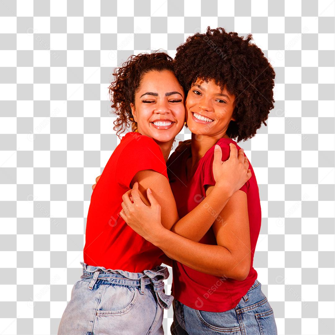 casal de lésbicas afro em fundo amarelo. casal homoafetivo