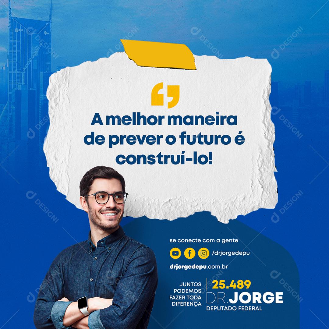 Social Media A melhor maneira de prever o Futuro Política PSD Editável