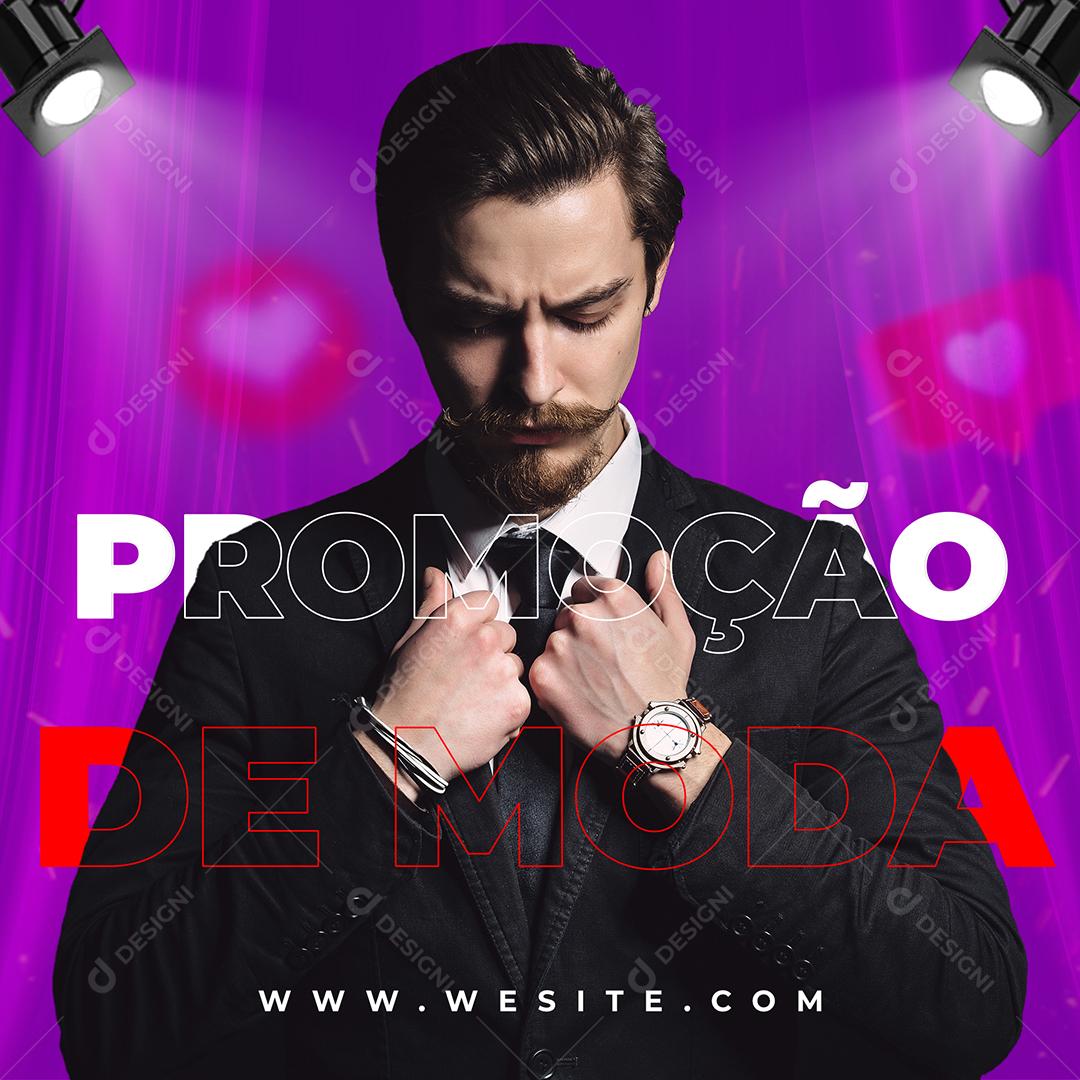 Social Media Promoção de Moda Loja PSD Editável