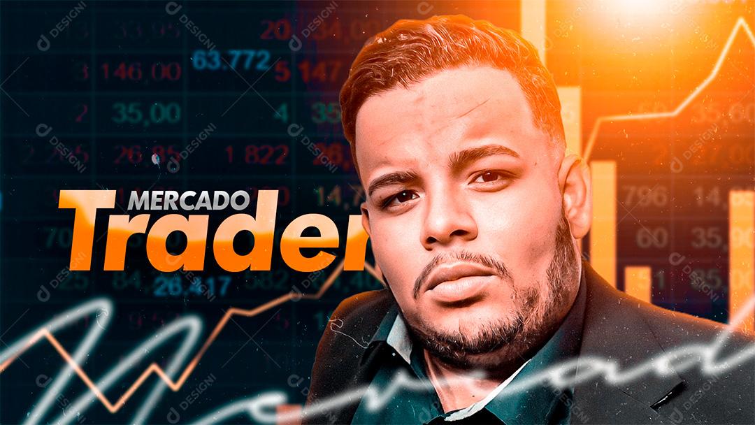 Social Media BannerTemplate Mercado Trader PSD Editável