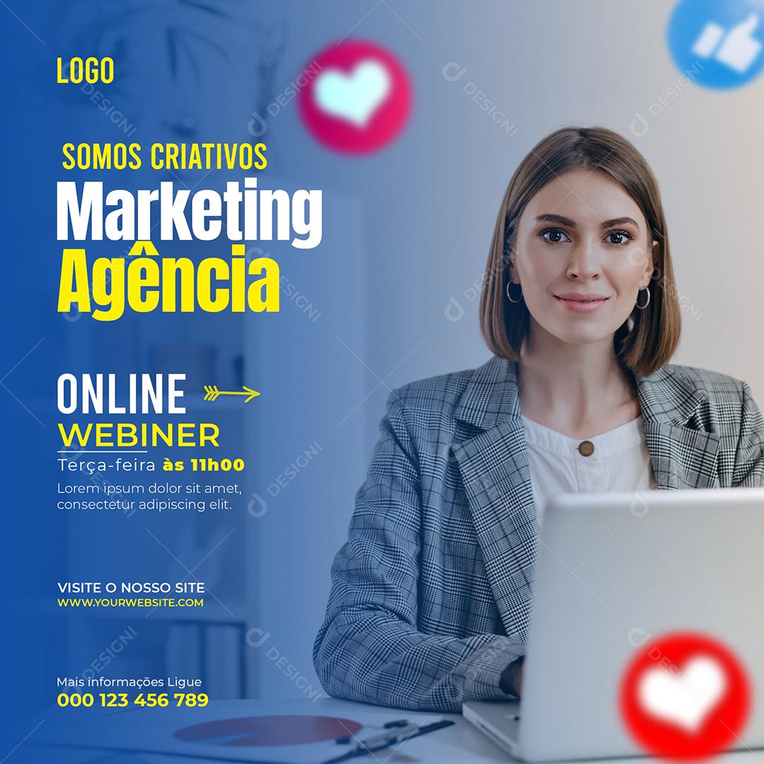 Somos Criativos Marketing Agência Social Media PSD Editável
