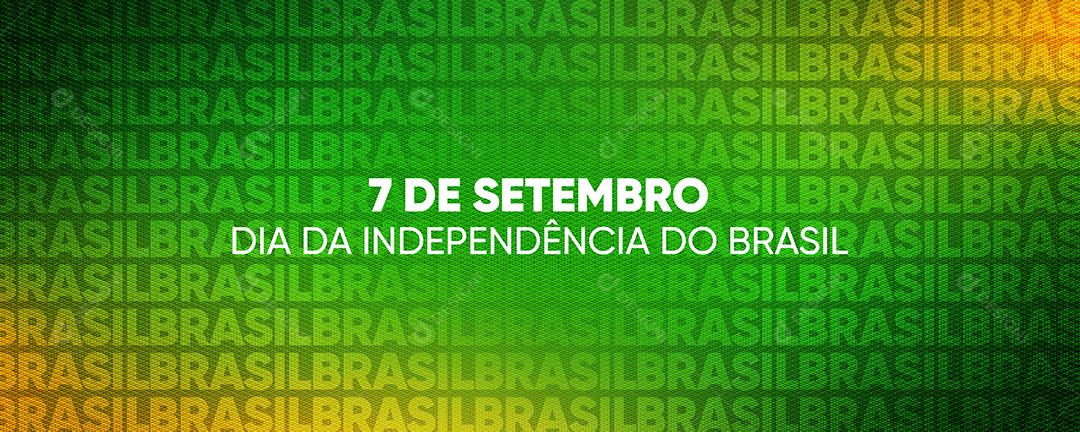 Social Media Banner07 de Setembro Dia da Independência do Brasil PSD Editável