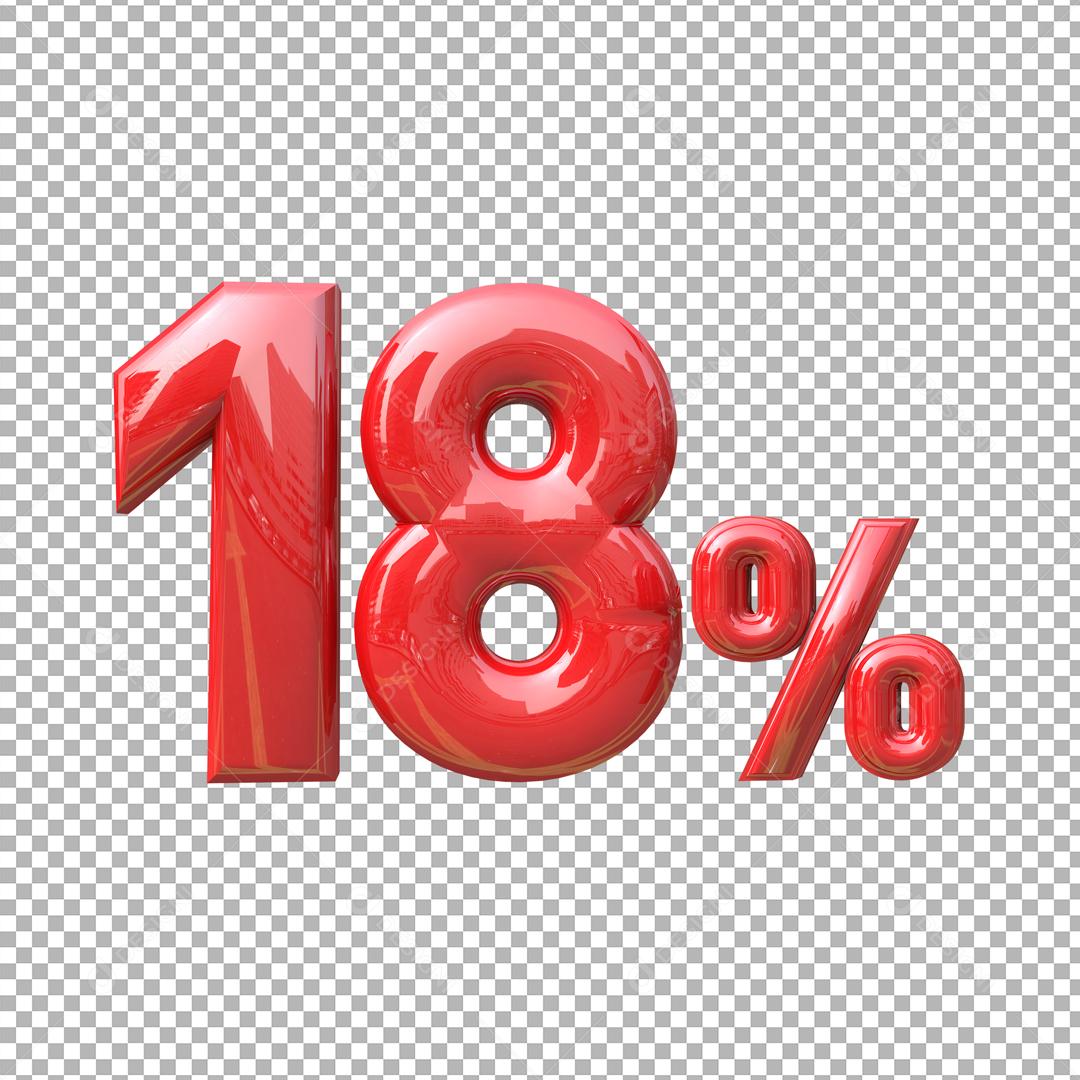 Number 18% Red Element For Composition PSD