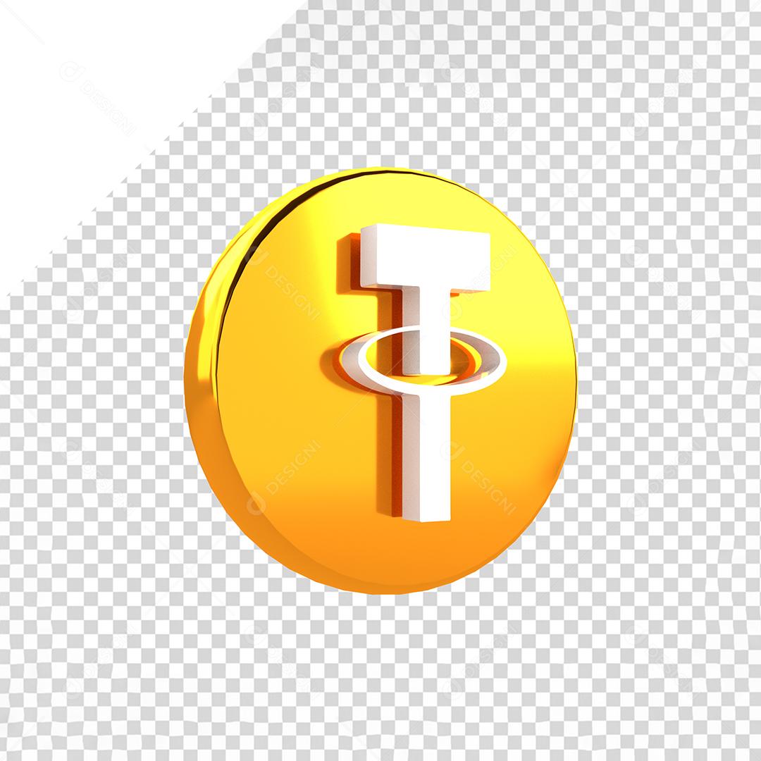 Tether 3D Elemento para Composição PSD