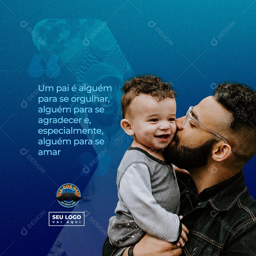 Social Media Story Dia dos Pais Filho Amor PSD Editável