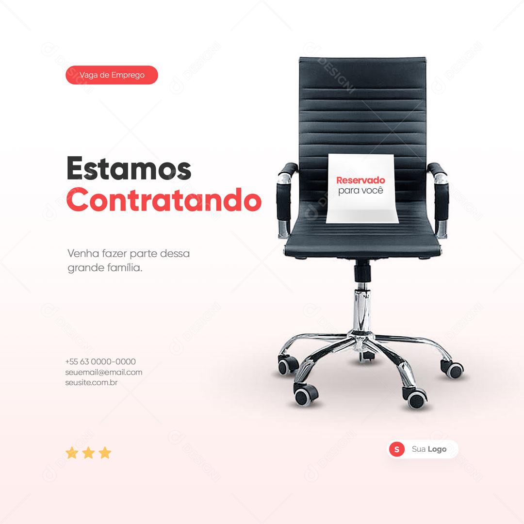 Estamos Contratando Venha Fazer Parte da Nossa Empresa Social Media PSD Editável