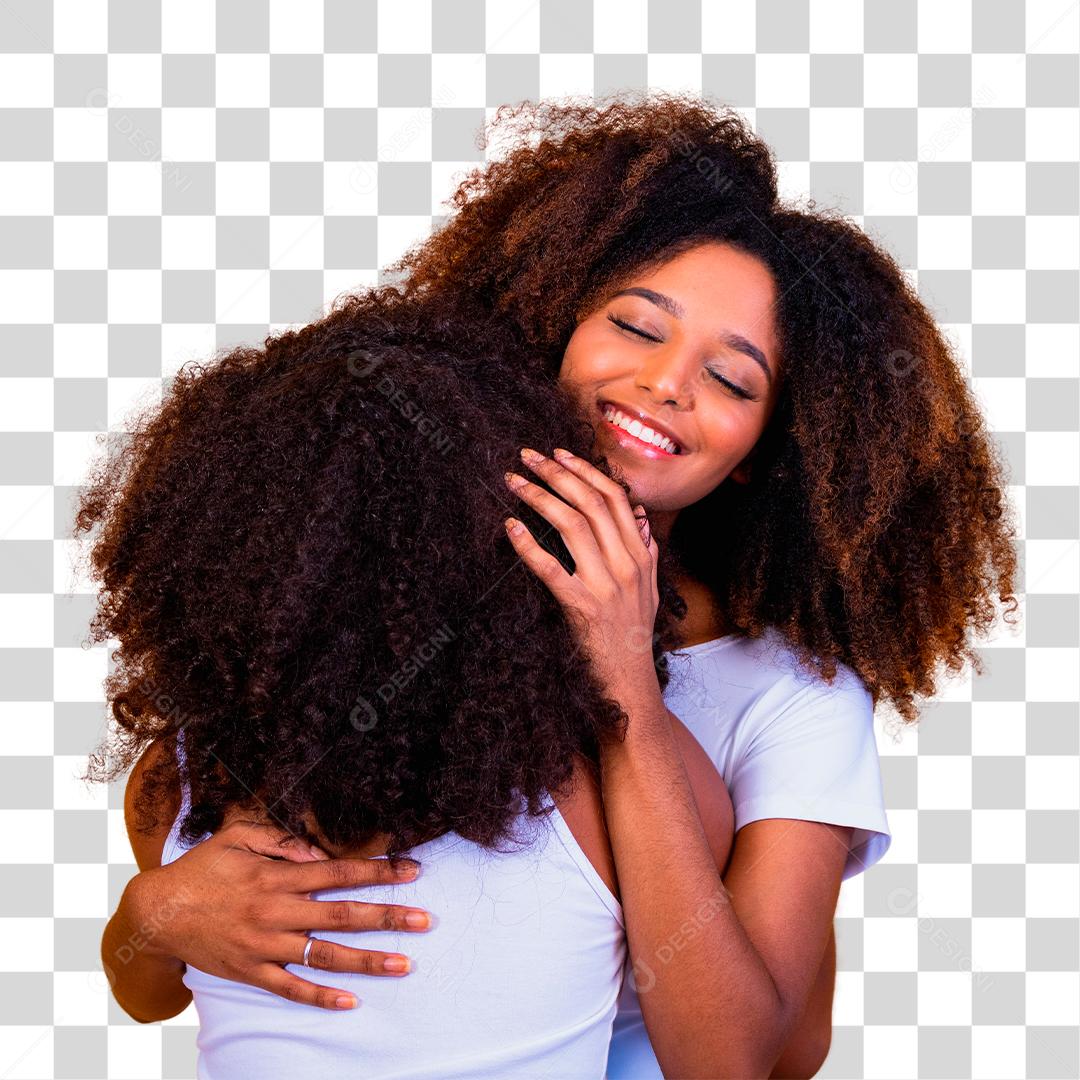 Feliz Dia das Mães! Adorável doce jovem mãe afro-americana com filha bonitinha.
