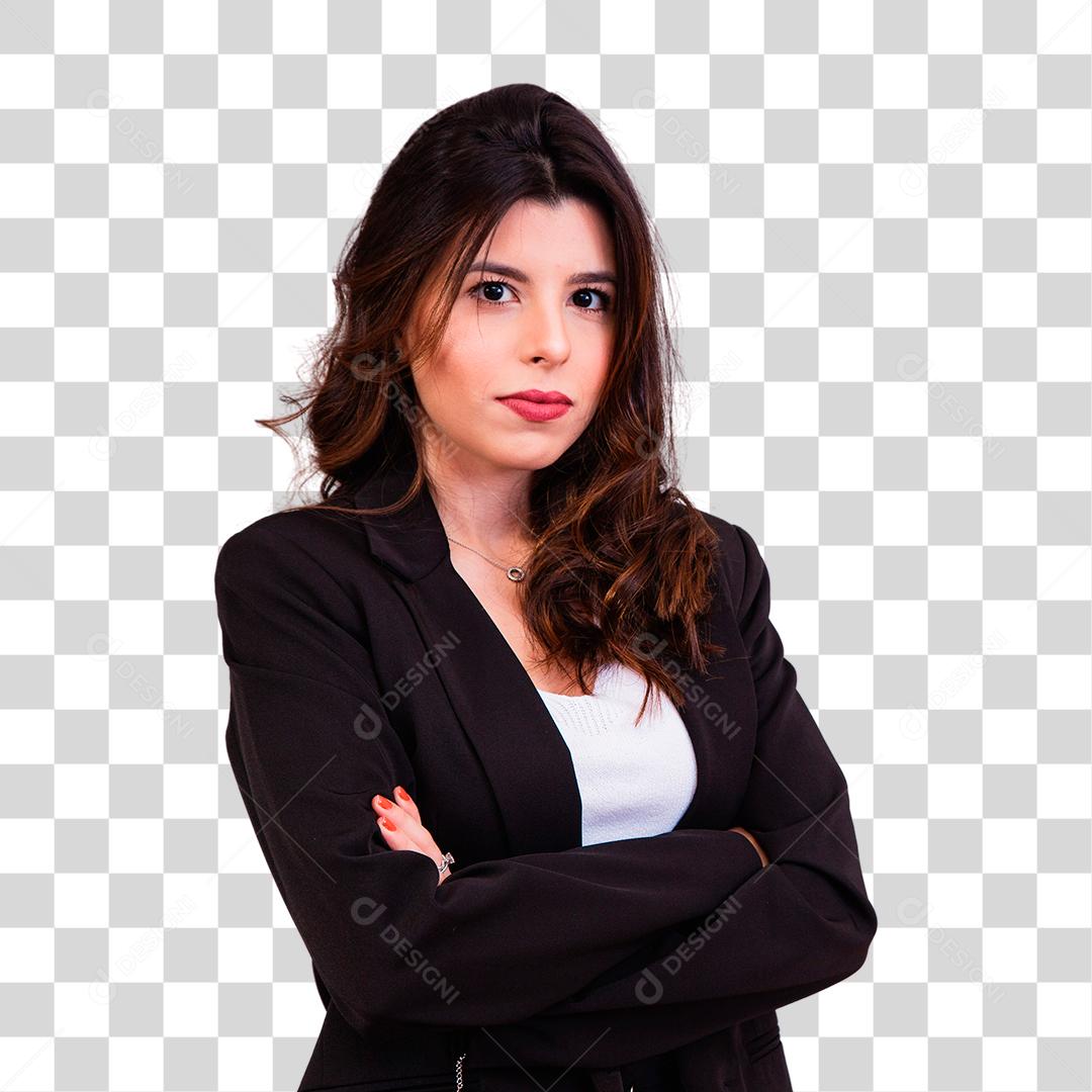 Linda mulher morena empresaria bem vestida