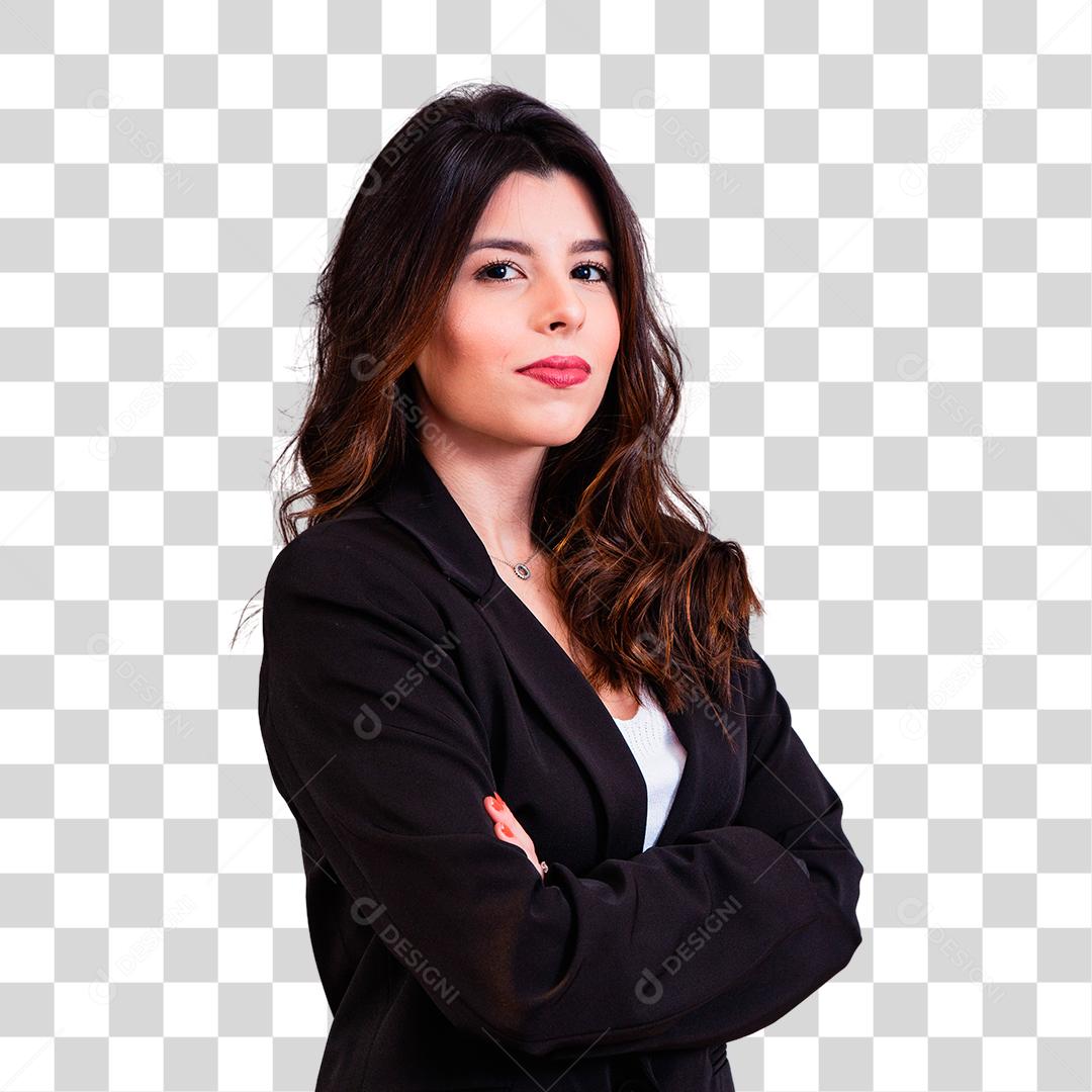 Linda mulher morena empresaria bem vestida