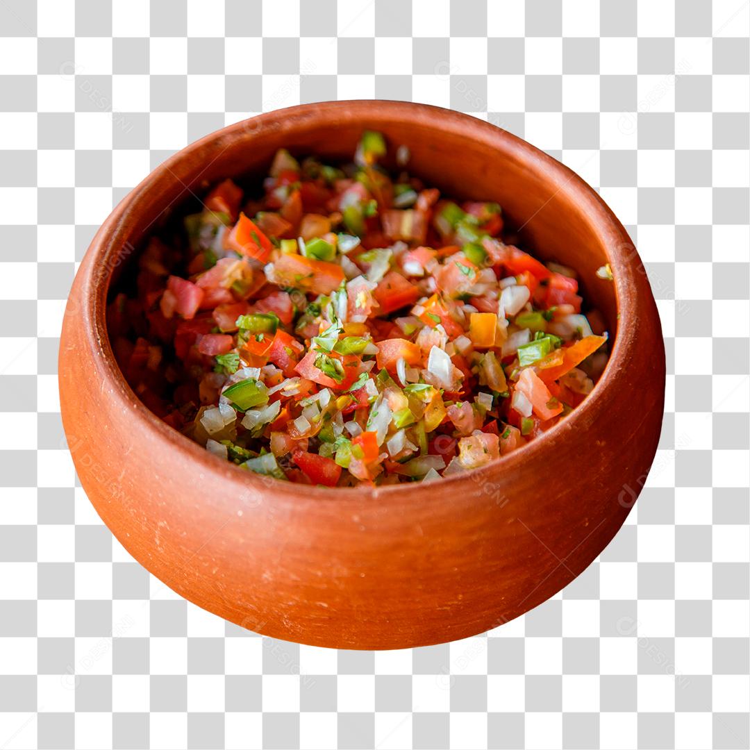 Vinagrete. Salada de tomate picado com cebola