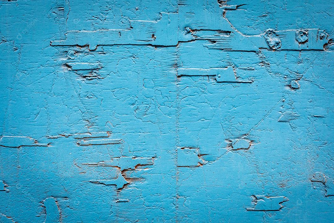 parede rachada pintada em azul - fundo - padrão