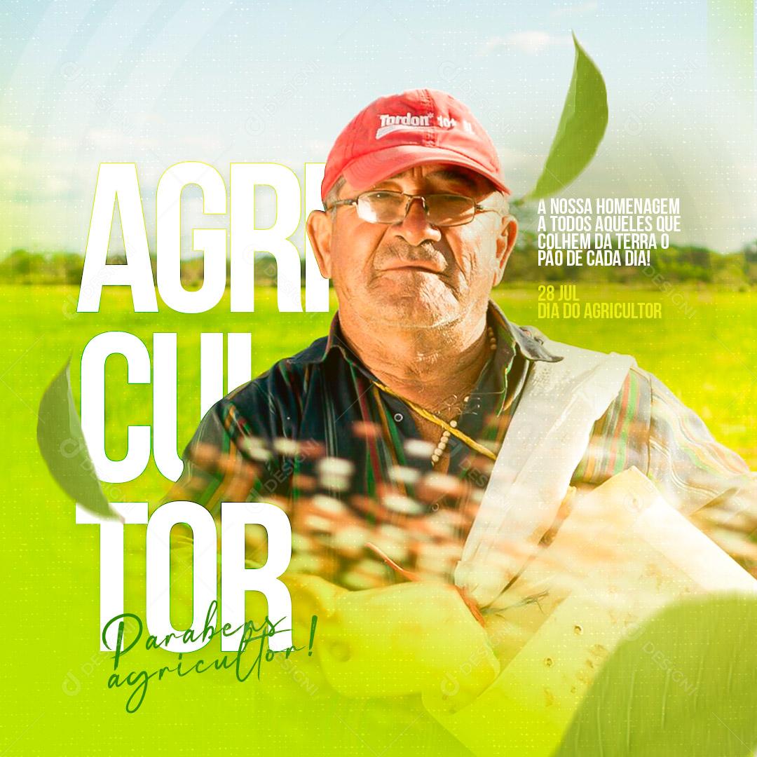 Dia do Agricultor 28 de Julho Social Media PSD Editável