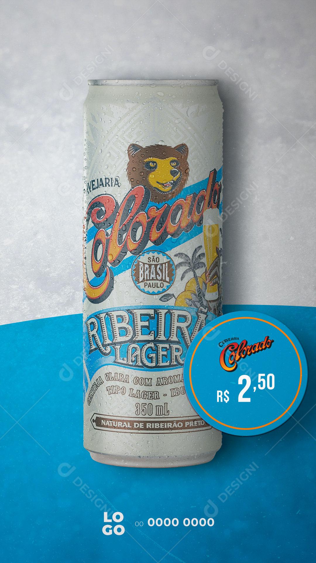 Story Bebidas Cerveja Colorado Social Media PSD Editável