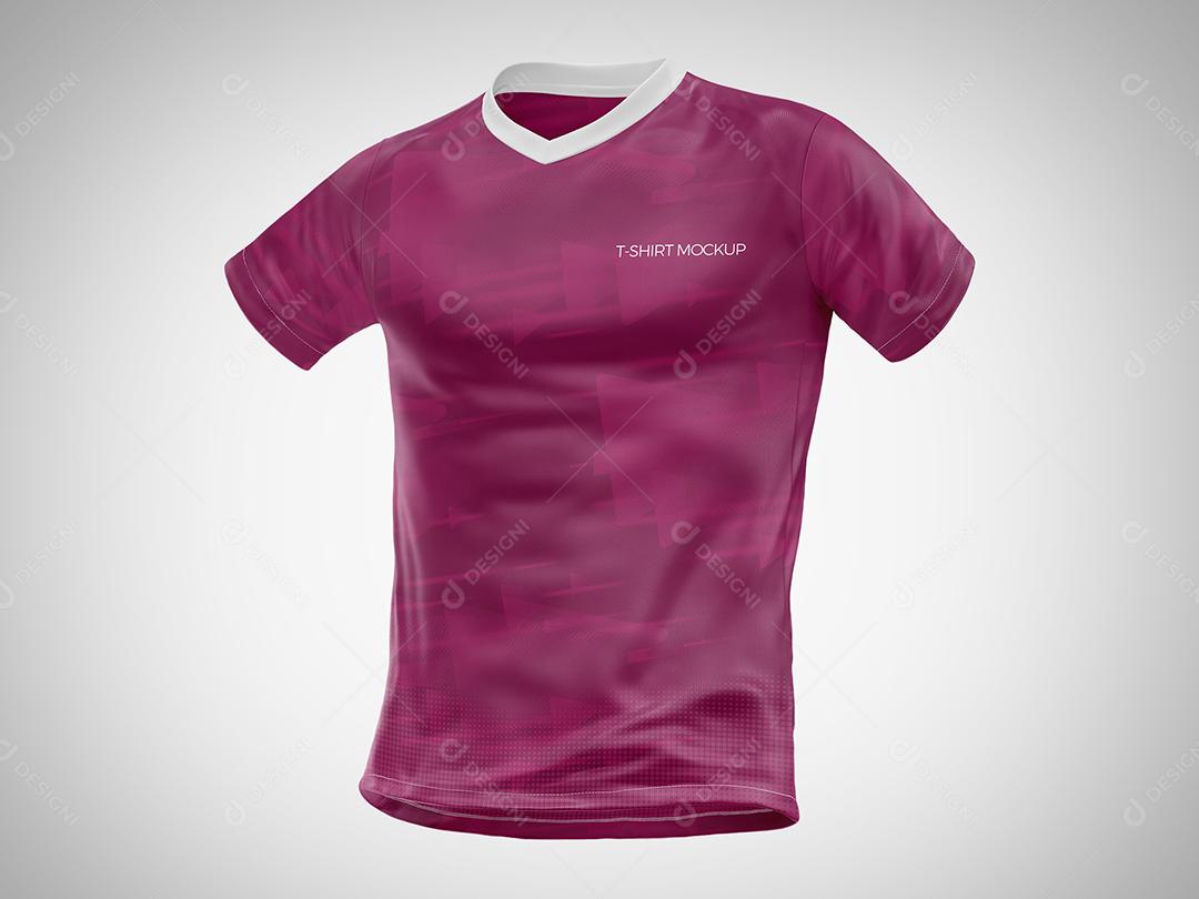 Mockup Camisa Gola V PSD