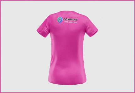 Mockup Camiseta Feminina - Costas