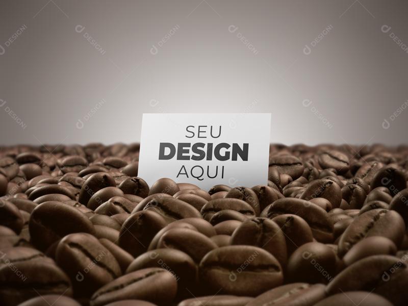 Mockup cartão Café PSD