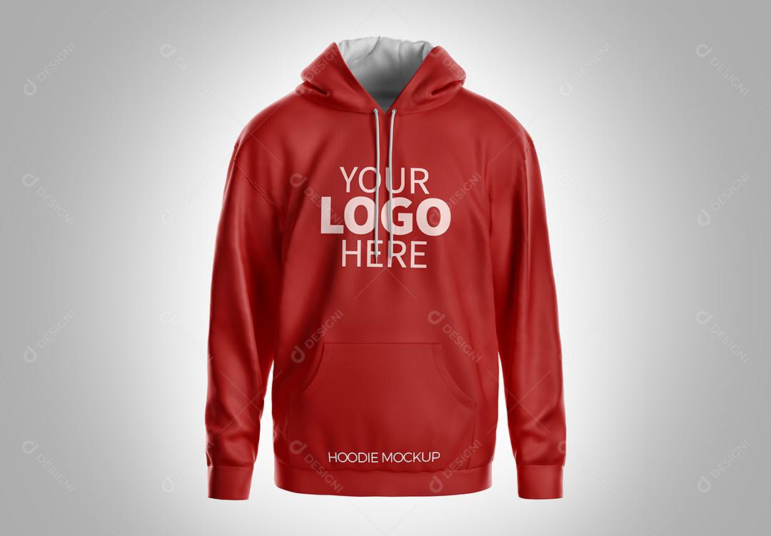 Moletom com capuz Mockup - Frente PSD