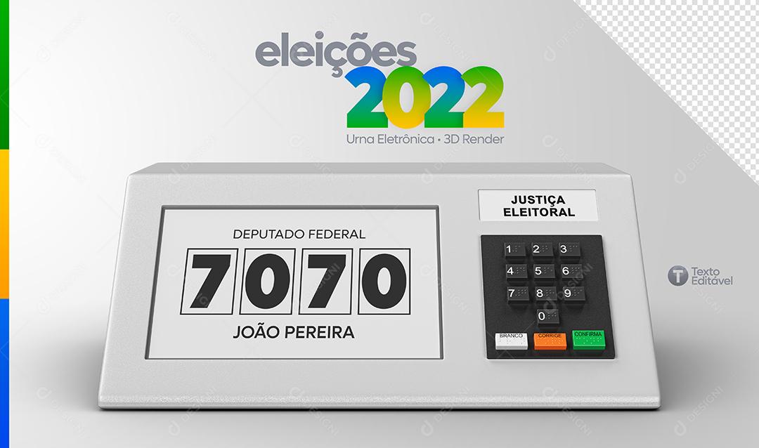 Social Media Política Eleições 2022 Votos PSD Editável