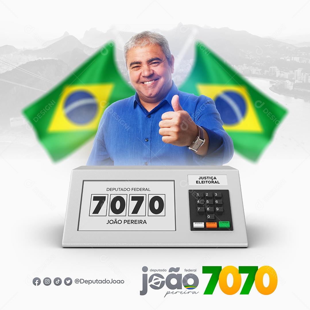 Social Media Política Eleições 2022 Deputado Federal PSD Editável