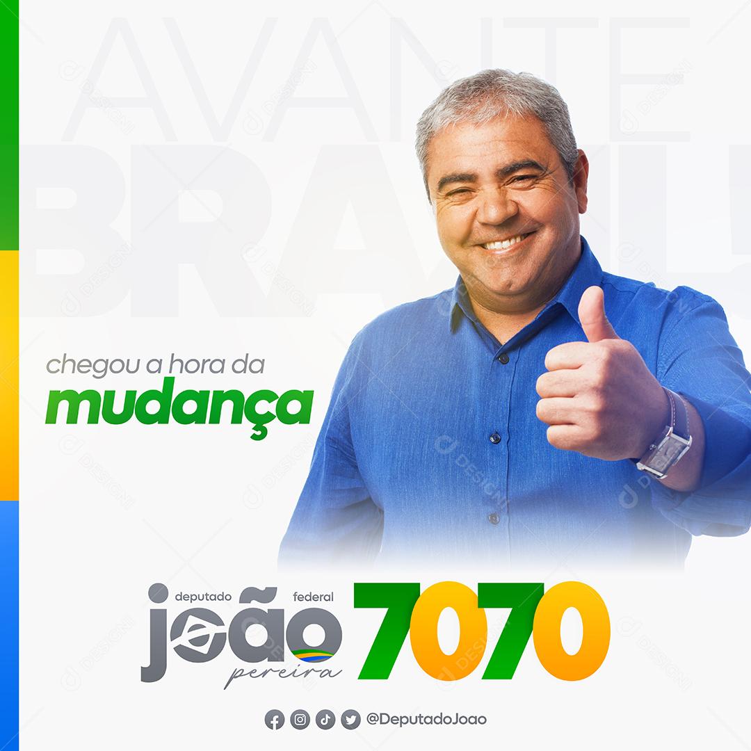 Social Media Politica Eleições 2022 Chegou a Hora PSD Editável