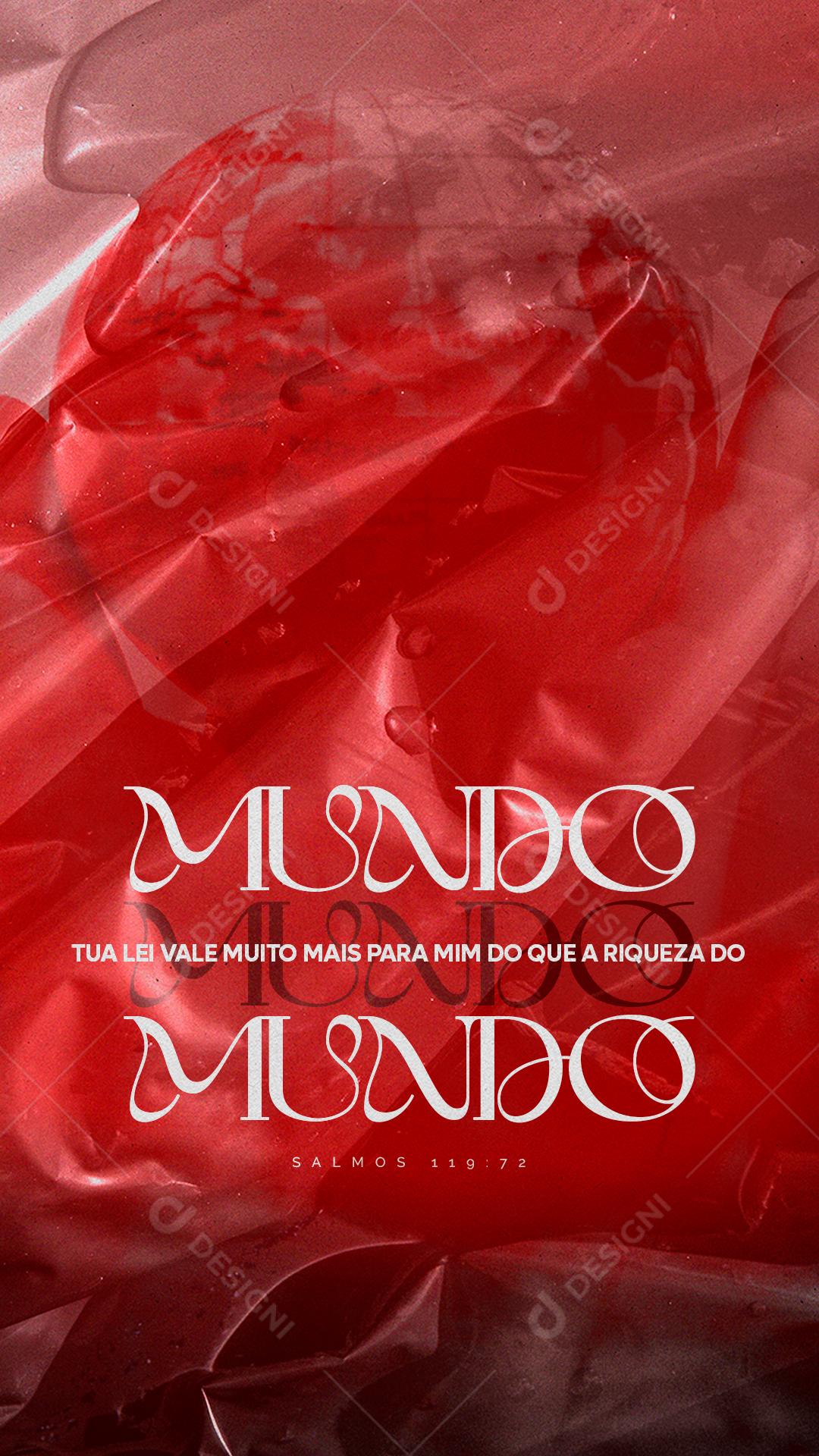 Story Tua lei vale muito mais para mim do que a Riqueza do Mundo Bíblia Social Media PSD Editável