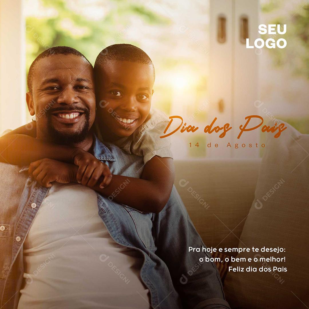 Social Media Dia dos Pais 14 de Agosto PSD Editável