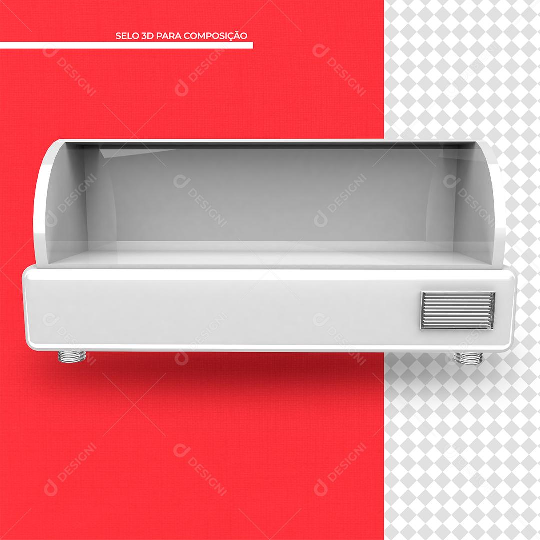 Elemento 3D de Metal para Composição PSD